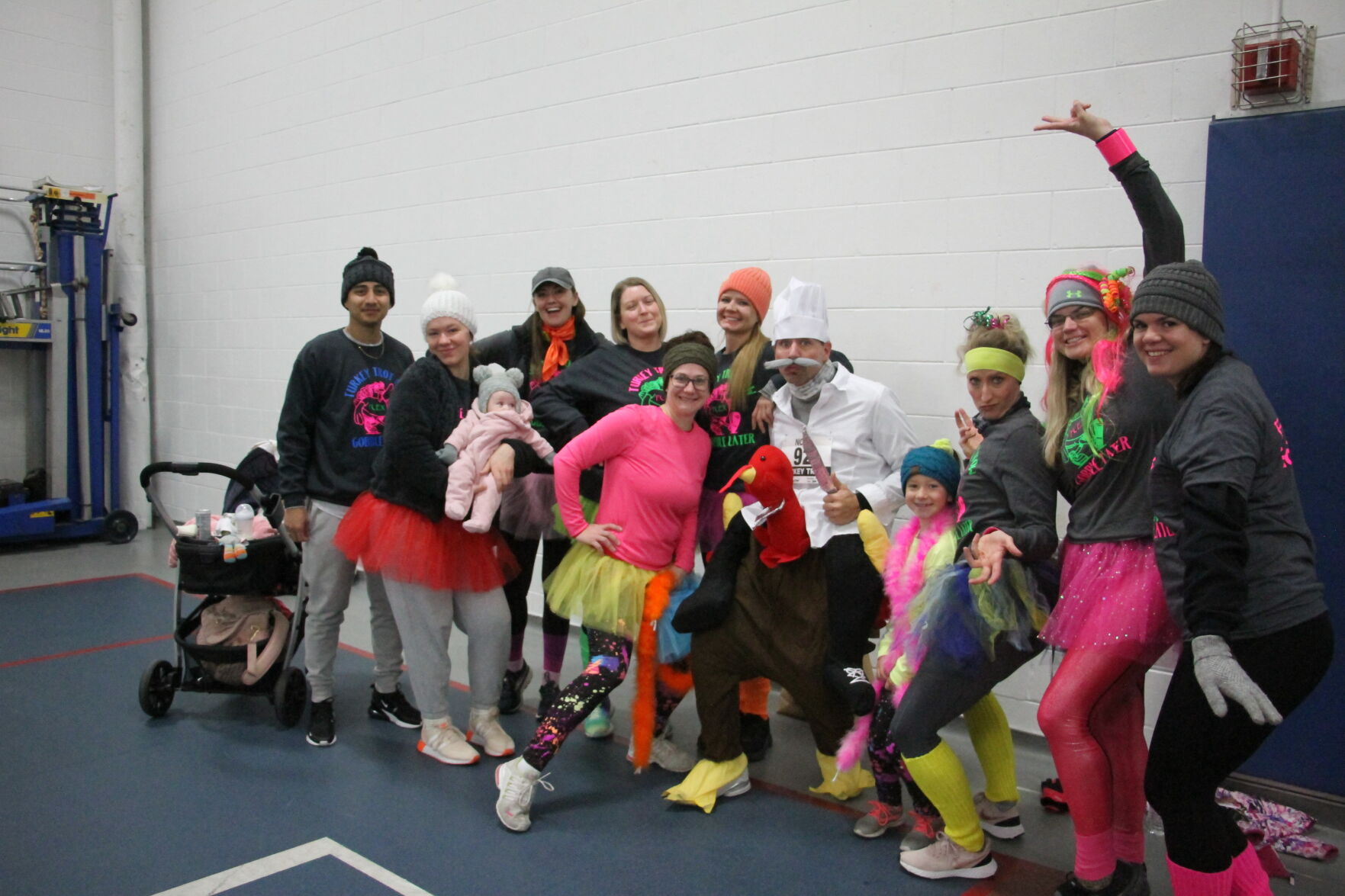 Turkey trotters gobble their way down trail